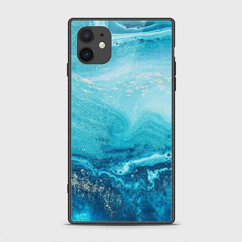 iPhone 11 Cover - Mystic Marble Series - HQ Ultra Shine Premium Infinity Glass Soft Silicon Borders Casee