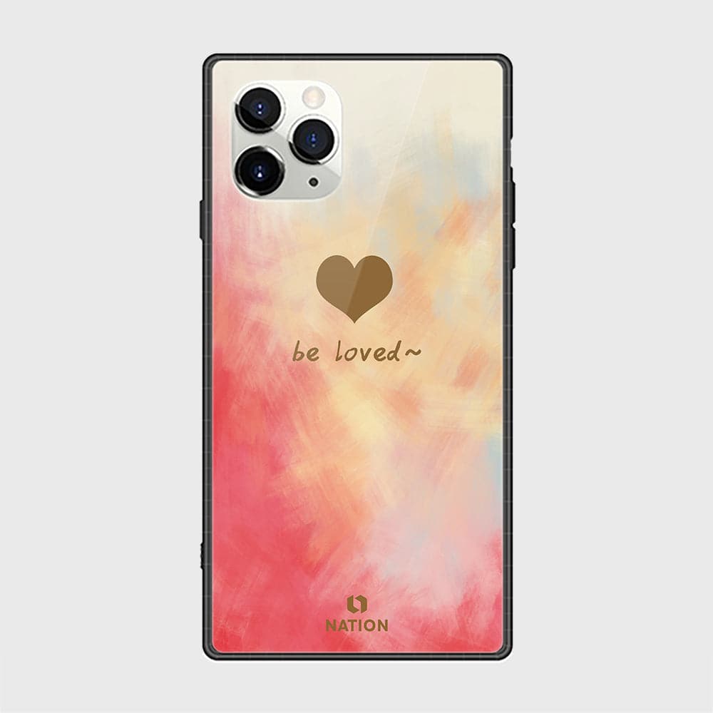 iPhone 11 Pro Cover - Onation Heart Series - HQ Ultra Shine Premium Infinity Glass Soft Silicon Borders Casee