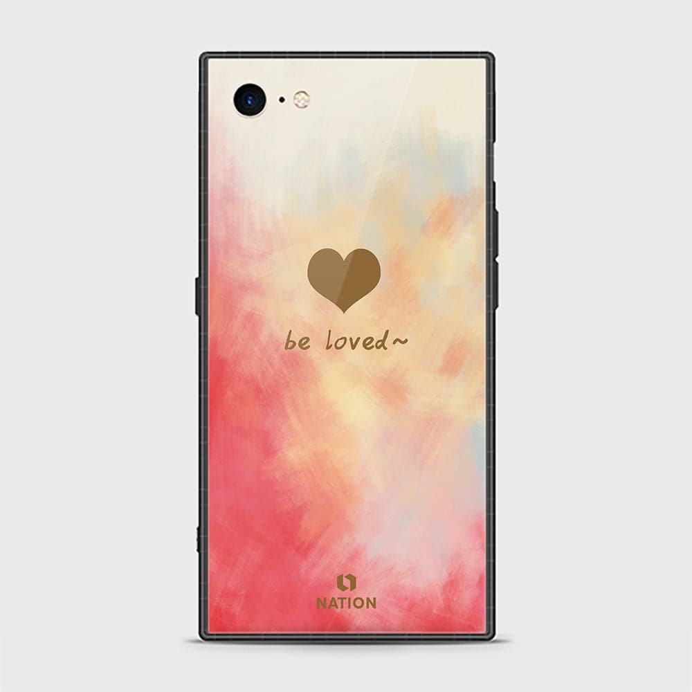 iPhone SE 2020 Cover - Onation Heart Series - HQ Ultra Shine Premium Infinity Glass Soft Silicon Borders Casee