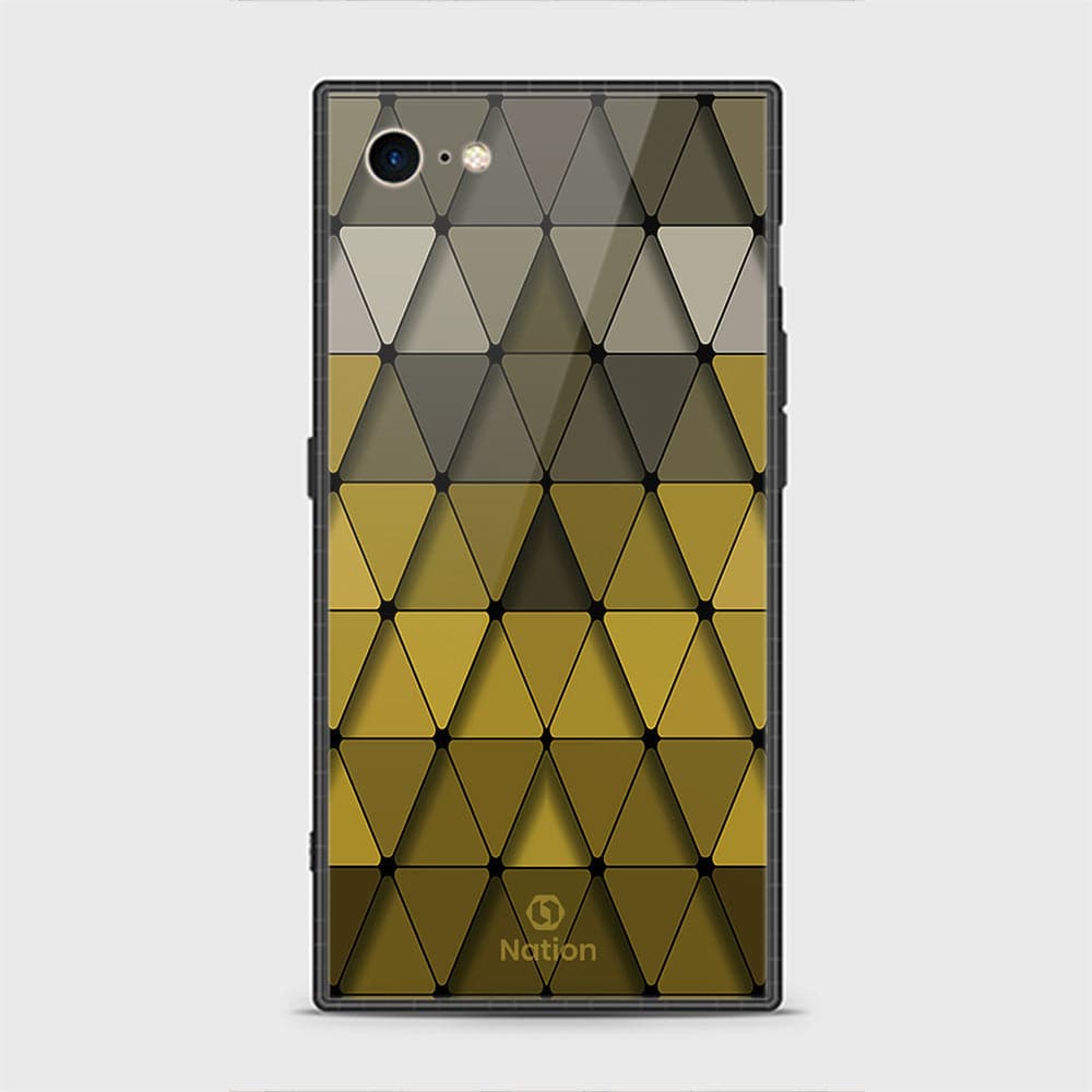 iPhone SE 2020 Cover - Onation Pyramid Series - HQ Ultra Shine Premium Infinity Glass Soft Silicon Borders Casee