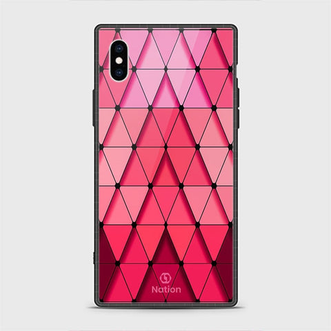 iPhone X Cover - Onation Pyramid Series - HQ Ultra Shine Premium Infinity Glass Soft Silicon Borders Casee