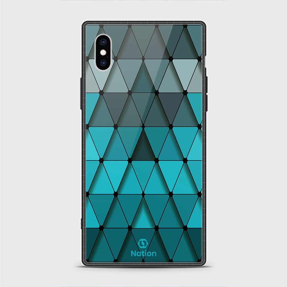 iPhone X Cover - Onation Pyramid Series - HQ Ultra Shine Premium Infinity Glass Soft Silicon Borders Casee (Fast Delivery)