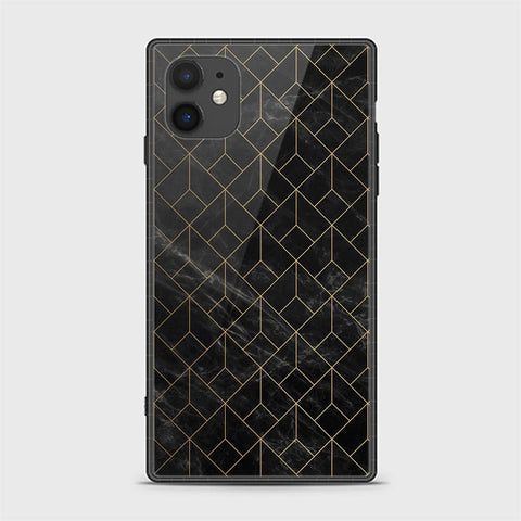 iPhone 11 Cover - Black Marble Series - HQ Ultra Shine Premium Infinity Glass Soft Silicon Borders Casee