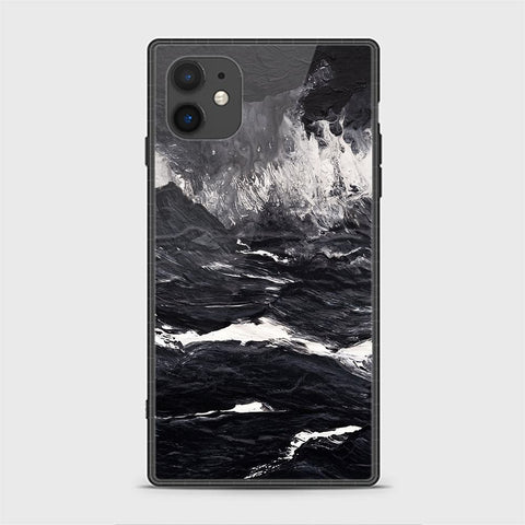 iPhone 11 Cover - Black Marble Series - HQ Ultra Shine Premium Infinity Glass Soft Silicon Borders Casee