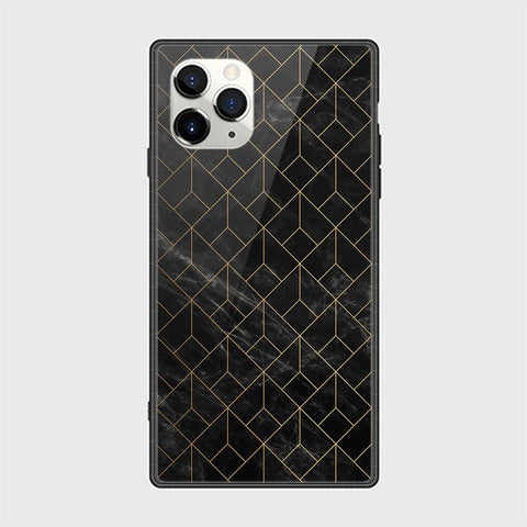 iPhone 11 Pro Cover - Black Marble Series - HQ Ultra Shine Premium Infinity Glass Soft Silicon Borders Casee