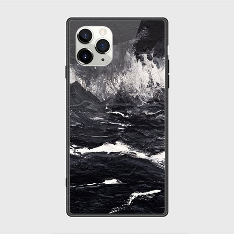 iPhone 11 Pro Cover - Black Marble Series - HQ Ultra Shine Premium Infinity Glass Soft Silicon Borders Casee