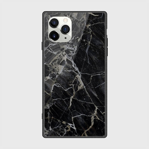 iPhone 12 Pro Max Cover - Black Marble Series - HQ Ultra Shine Premium Infinity Glass Soft Silicon Borders Casee
