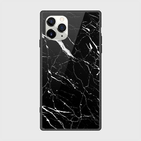 iPhone 12 Pro Max Cover - Black Marble Series - HQ Ultra Shine Premium Infinity Glass Soft Silicon Borders Casee
