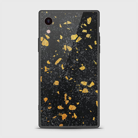 iPhone XR Cover - Black Marble Series - HQ Ultra Shine Premium Infinity Glass Soft Silicon Borders Casee