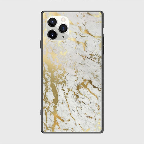 iPhone 12 Pro Cover - White Marble Series - HQ Ultra Shine Premium Infinity Glass Soft Silicon Borders Casee