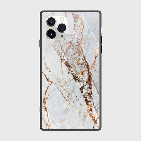 iPhone 12 Pro Cover - White Marble Series - HQ Ultra Shine Premium Infinity Glass Soft Silicon Borders Casee