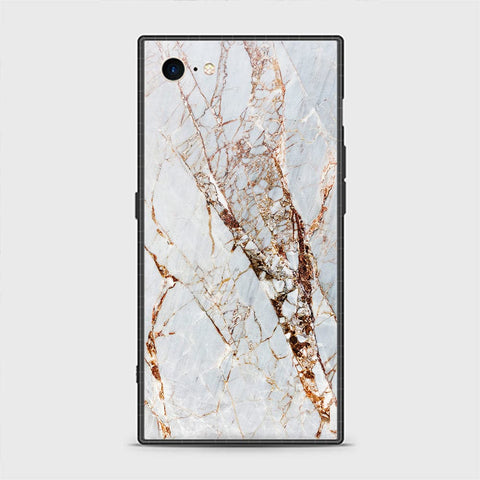 iPhone SE 2020 Cover - White Marble Series - HQ Ultra Shine Premium Infinity Glass Soft Silicon Borders Casee