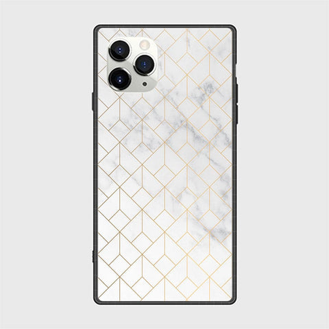 iPhone 11 Pro Cover - White Marble Series 2 - HQ Ultra Shine Premium Infinity Glass Soft Silicon Borders Casee