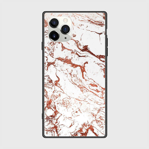 iPhone 11 Pro Max Cover - White Marble Series 2 - HQ Ultra Shine Premium Infinity Glass Soft Silicon Borders Casee