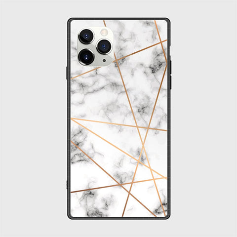 iPhone 12 Pro Max Cover - White Marble Series 2 - HQ Ultra Shine Premium Infinity Glass Soft Silicon Borders Casee