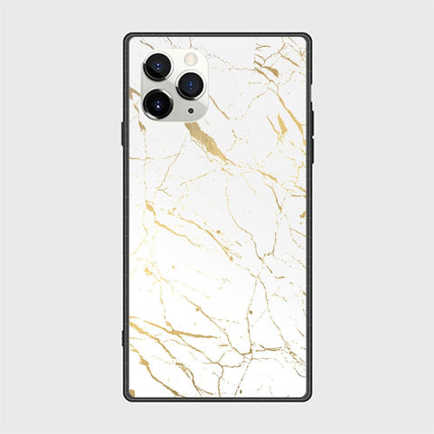 iPhone 12 Pro Max Cover - White Marble Series 2 - HQ Ultra Shine Premium Infinity Glass Soft Silicon Borders Casee