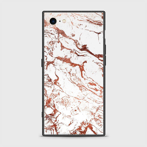 iPhone SE 2020 Cover - White Marble Series 2 - HQ Ultra Shine Premium Infinity Glass Soft Silicon Borders Casee