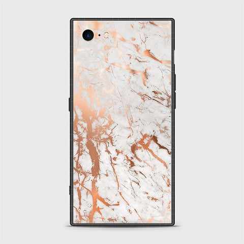 iPhone SE 2020 Cover - White Marble Series 2 - HQ Ultra Shine Premium Infinity Glass Soft Silicon Borders Casee