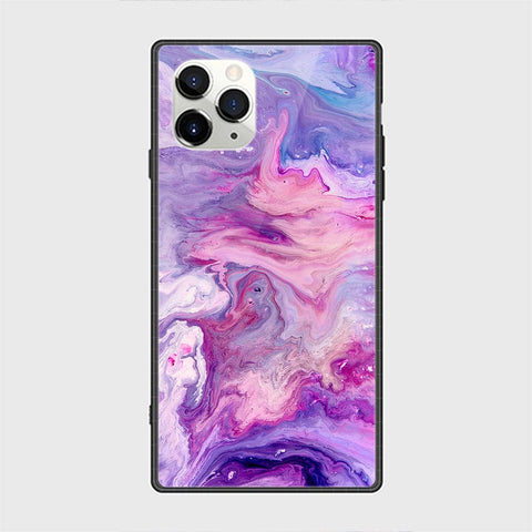 iPhone 11 Pro Max Cover - Colorful Marble Series - HQ Ultra Shine Premium Infinity Glass Soft Silicon Borders Casee