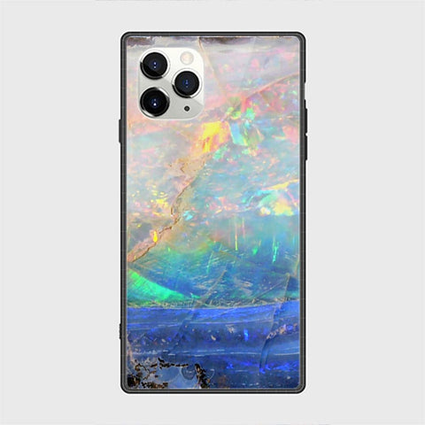 iPhone 11 Pro Cover - Colorful Marble Series - HQ Ultra Shine Premium Infinity Glass Soft Silicon Borders Casee