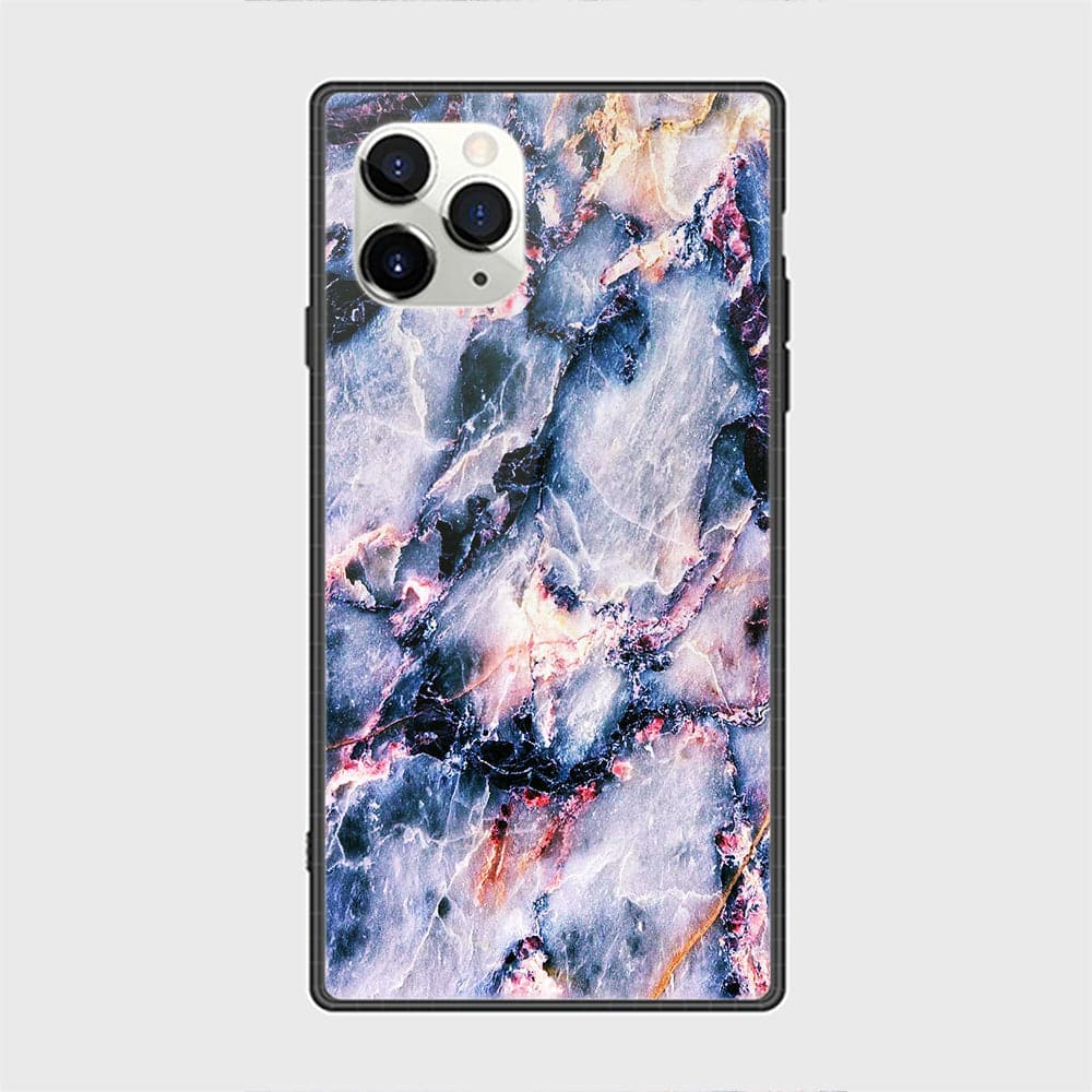 iPhone 12 Pro Max Cover - Colorful Marble Series - HQ Ultra Shine Premium Infinity Glass Soft Silicon Borders Casee