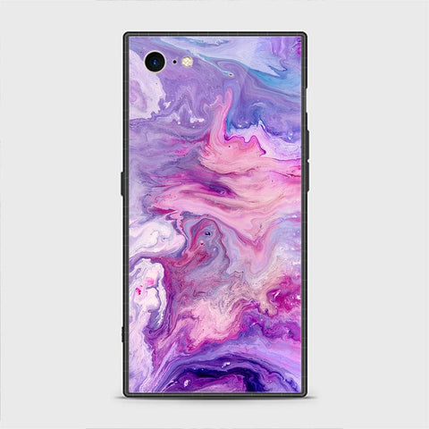 iPhone SE 2020 Cover - Colorful Marble Series - HQ Ultra Shine Premium Infinity Glass Soft Silicon Borders Casee