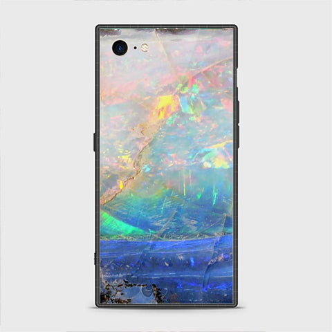 iPhone SE 2020 Cover - Colorful Marble Series - HQ Ultra Shine Premium Infinity Glass Soft Silicon Borders Casee