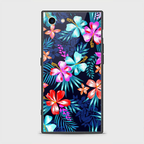 iPhone SE 2020 Cover - Floral Series - HQ Ultra Shine Premium Infinity Glass Soft Silicon Borders Casee