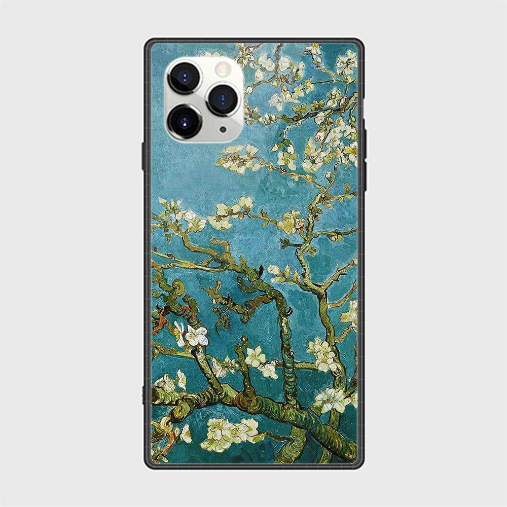 iPhone 11 Pro Cover - Floral Series 2 - HQ Ultra Shine Premium Infinity Glass Soft Silicon Borders Casee