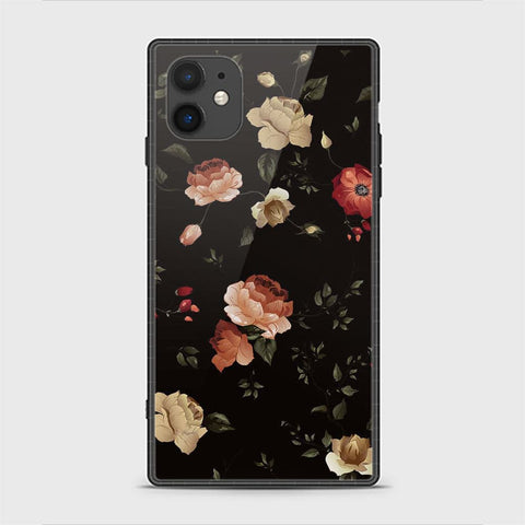 iPhone 12 Cover - Floral Series 2 - HQ Ultra Shine Premium Infinity Glass Soft Silicon Borders Casee