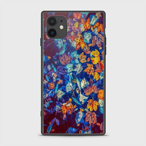 iPhone 12 Cover - Floral Series 2 - HQ Ultra Shine Premium Infinity Glass Soft Silicon Borders Casee