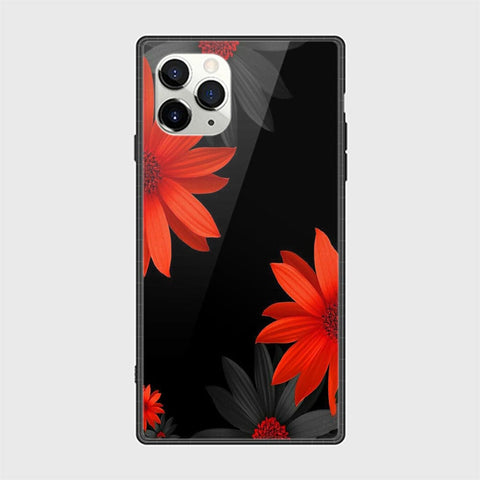 iPhone 12 Pro Max Cover - Floral Series 2 - HQ Ultra Shine Premium Infinity Glass Soft Silicon Borders Casee