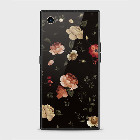 iPhone 8 Cover - Floral Series 2 - HQ Ultra Shine Premium Infinity Glass Soft Silicon Borders Casee