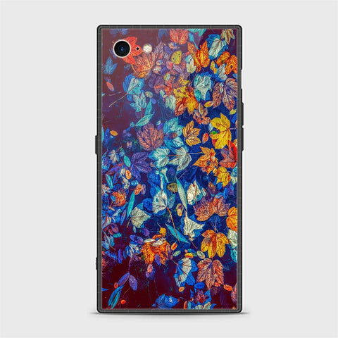 iPhone 8 Cover - Floral Series 2 - HQ Ultra Shine Premium Infinity Glass Soft Silicon Borders Casee