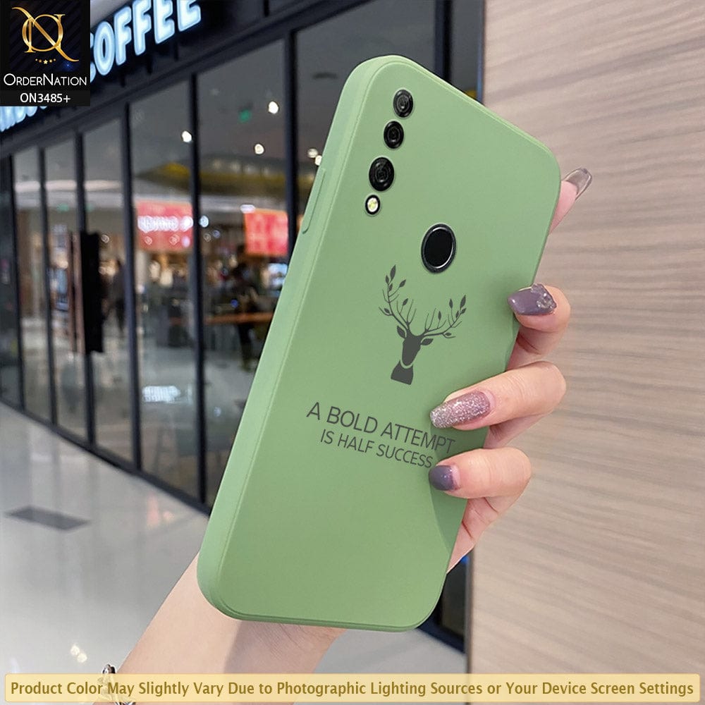Honor 9X Cover - ONation Bold Series - HQ Liquid Silicone Elegant Colors Camera Protection Soft Case