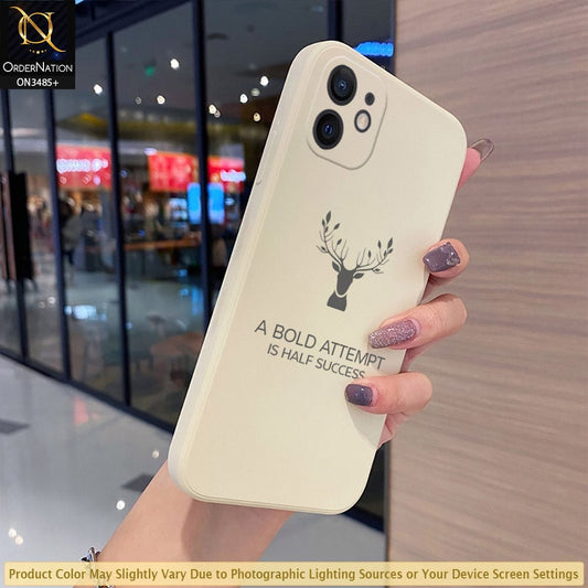 iPhone 12 mini Cover - Off-White (Not Pure White) - ONation Bold Series - HQ Liquid Silicone Elegant Colors Camera Protection Soft Case ( Fast Delivery )