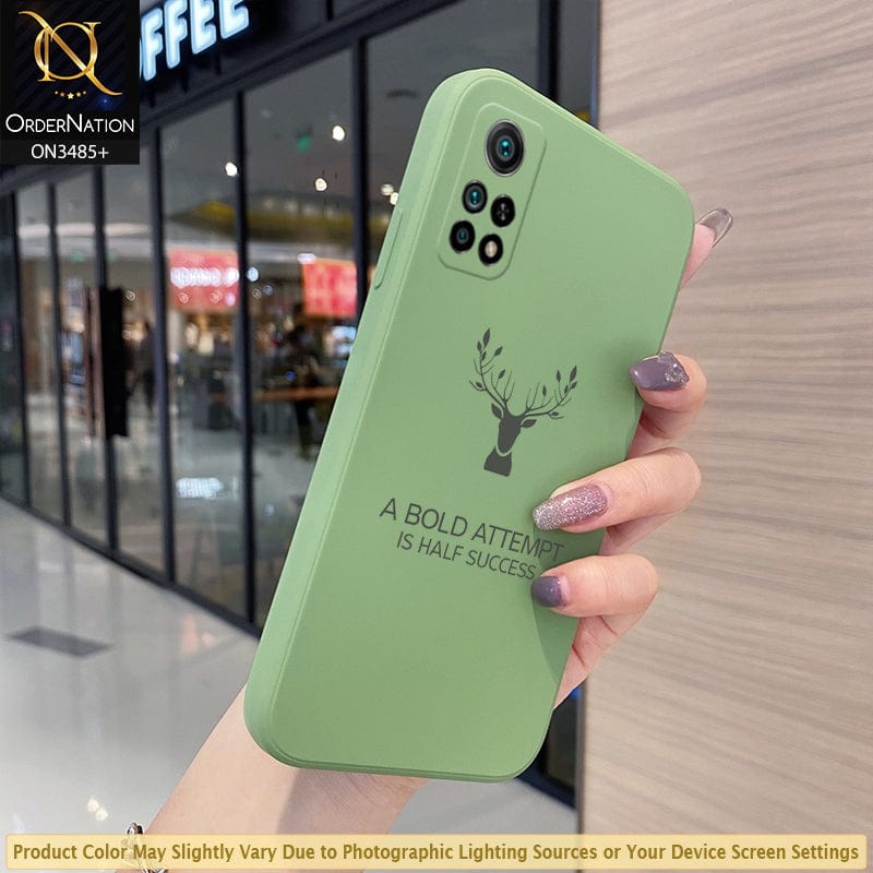 Xiaomi Mi 10T Pro Cover - Light Green -ONation Bold Series - HQ Liquid Silicone Elegant Colors Camera Protection Soft Case ( Fast Delivery )