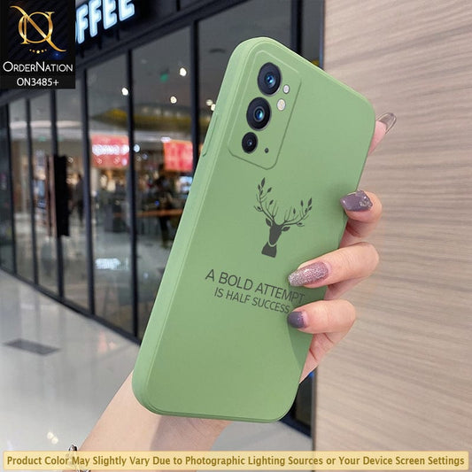OnePlus 9RT 5G Cover - Light Green - ONation Bold Series - HQ Liquid Silicone Elegant Colors Camera Protection Soft Case ( Fast Delivery )