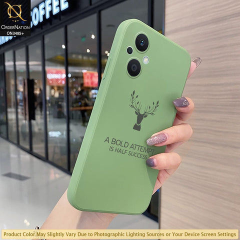 OnePlus Nord N20 5G Cover - Light Green - ONation Bold Series - HQ Liquid Silicone Elegant Colors Camera Protection Soft Case ( Fast Delivery )