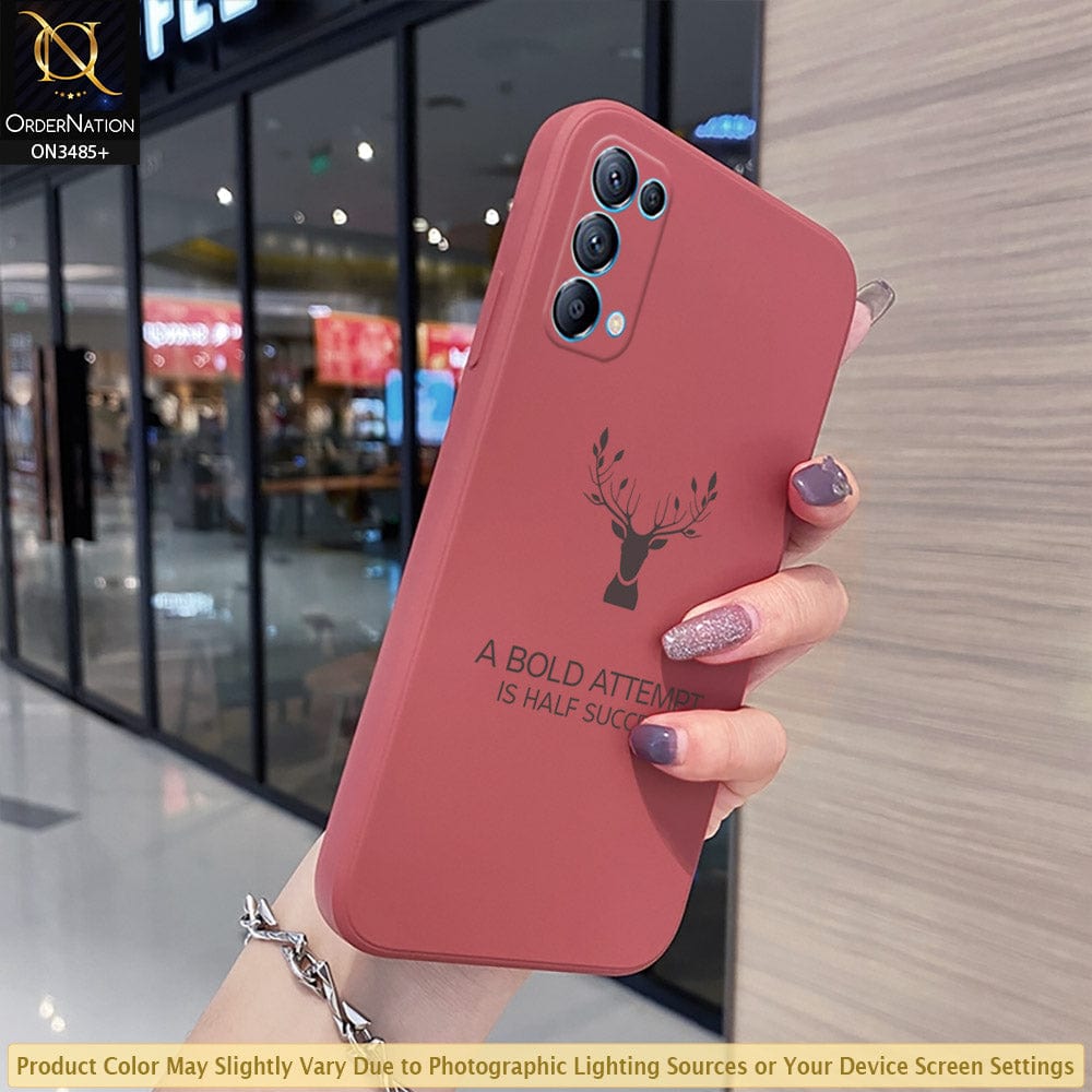 Oppo Reno 5 4G Cover - ONation Bold Series - HQ Liquid Silicone Elegant Colors Camera Protection Soft Case