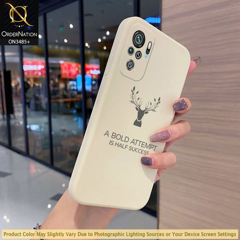 Xiaomi Redmi Note 10S Cover - Off-White (Not Pure White) - ONation Bold Series - HQ Liquid Silicone Elegant Colors Camera Protection Soft Case ( Fast Delivery )
