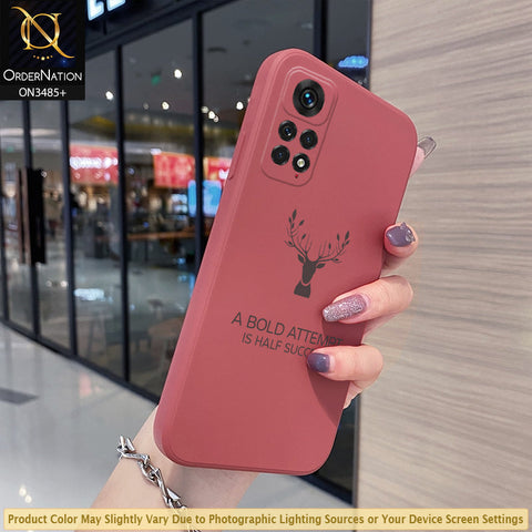 Xiaomi Redmi Note 11S Cover - Red - ONation Bold Series - HQ Liquid Silicone Elegant Colors Camera Protection Soft Case ( Fast Delivery )