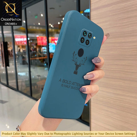 Xiaomi Redmi 10X 4G Cover - Blue - ONation Bold Series - HQ Liquid Silicone Elegant Colors Camera Protection Soft Case ( Fast Delivery )