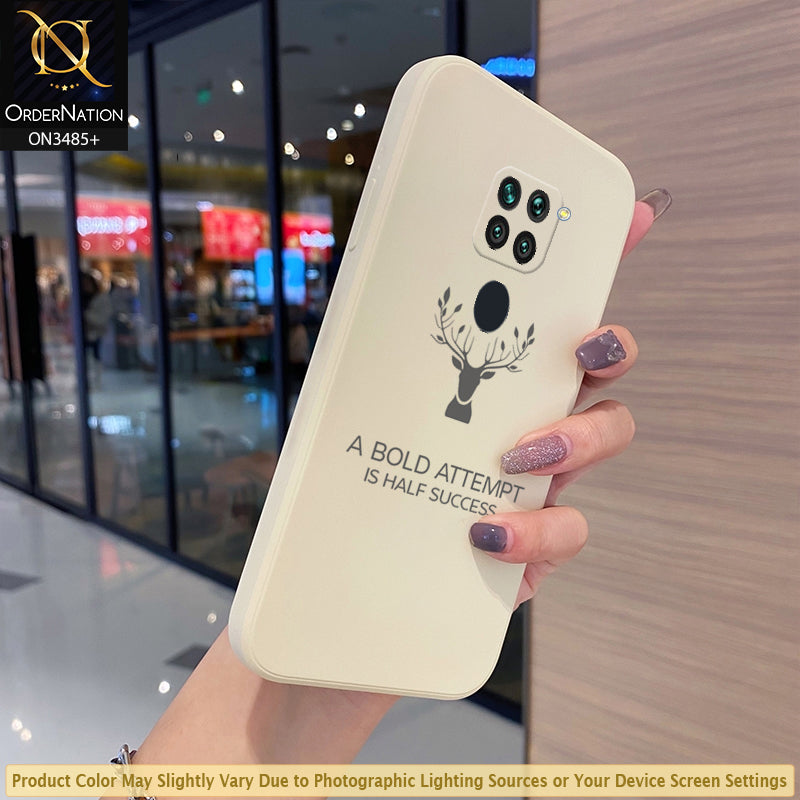 Xiaomi Redmi 10X 4G Cover - Off-White (Not Pure White) - ONation Bold Series - HQ Liquid Silicone Elegant Colors Camera Protection Soft Case ( Fast Delivery )