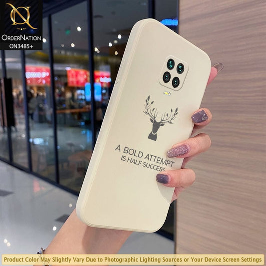 Xiaomi Poco M2 Pro Cover - Off-White (Not Pure White) - ONation Bold Series - HQ Liquid Silicone Elegant Colors Camera Protection Soft Case ( Fast Delivery )