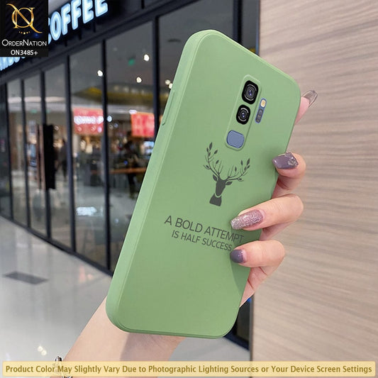 Samsung Galaxy S9 Plus Cover - Light Green - ONation Bold Series - HQ Liquid Silicone Elegant Colors Camera Protection Soft Case ( Fast Delivery )
