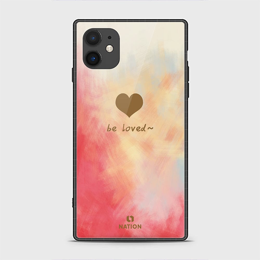 iPhone 11 Cover - Onation Heart Series - HQ Ultra Shine Premium Infinity Glass Soft Silicon Borders Case