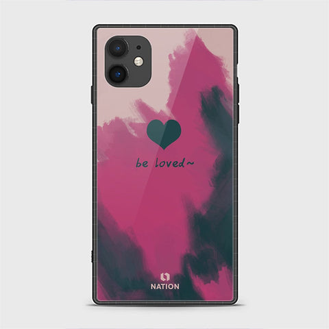 iPhone 11 Cover - Onation Heart Series - HQ Ultra Shine Premium Infinity Glass Soft Silicon Borders Case