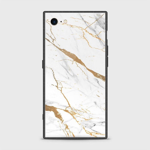 iPhone 8 / 7 Cover - Mystic Marble Series - HQ Ultra Shine Premium Infinity Glass Soft Silicon Borders Case