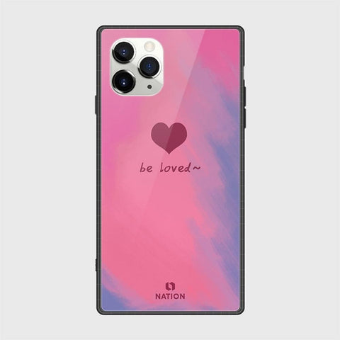 iPhone 12 Cover - Onation Heart Series - HQ Ultra Shine Premium Infinity Glass Soft Silicon Borders Case